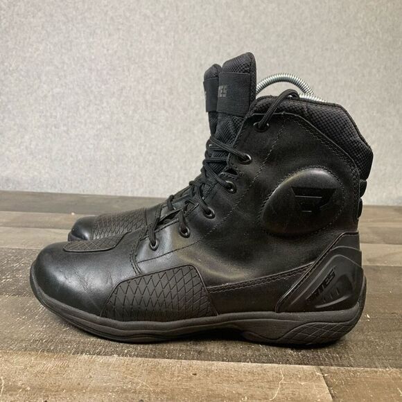 Bates Men’s Size 8.5 Adrenaline Performance Motorcycle Boots Black Lace Up - Picture 3 of 10